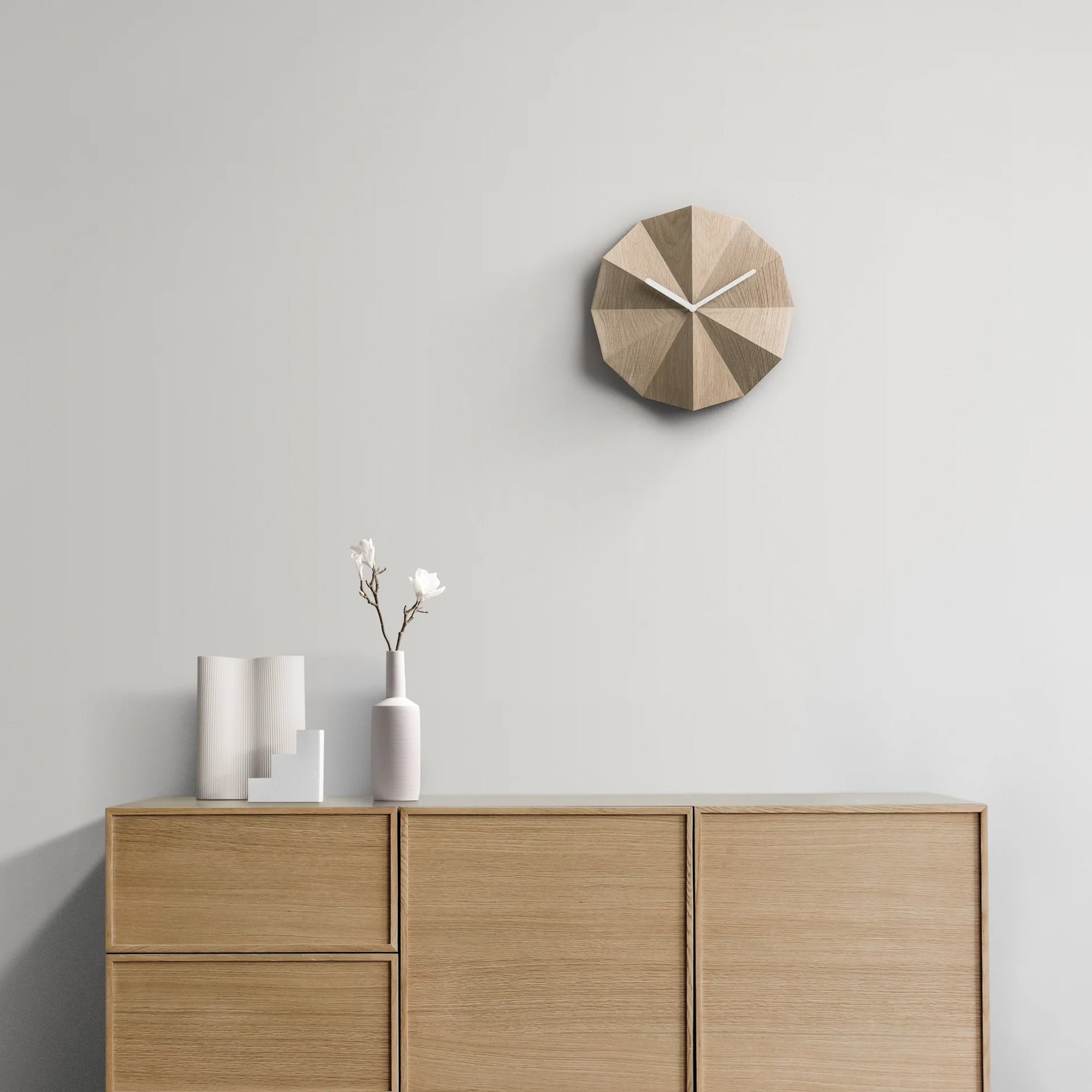 Lawa Design - Delta Clock Oak | Gessato Design Store