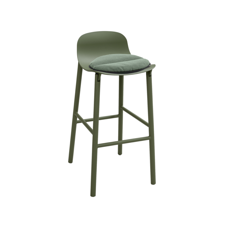 Sharky Outdoor Bar Stool, Low Back
