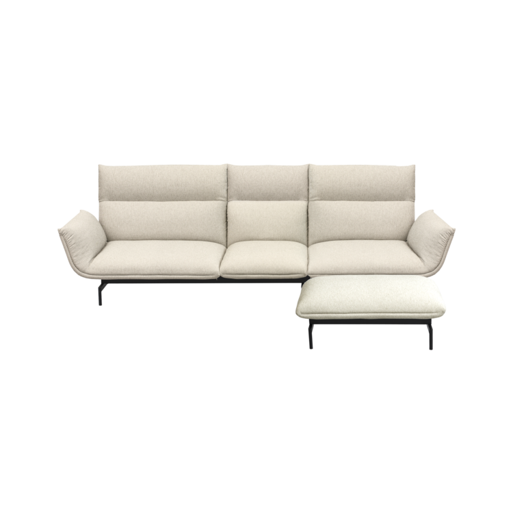 Tenso Sofa System, Linear Chaise Lounge with Headrest
