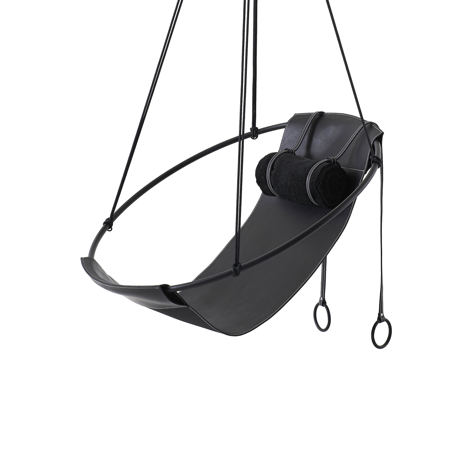 sling-hanging-chair-thick-leather-black