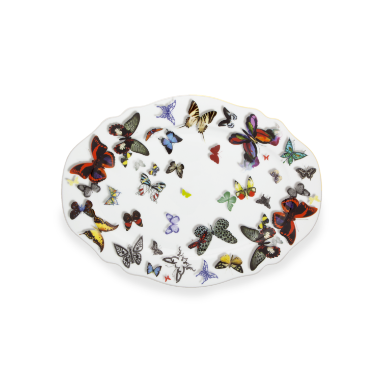 Butterfly Parade Small Oval Platter