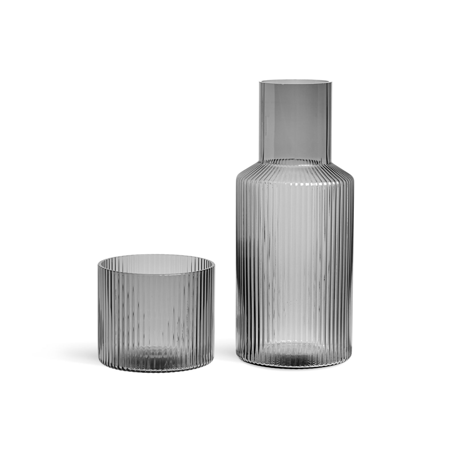 ripple-carafe-set-small-smoked-grey