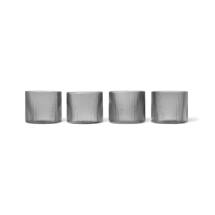 Ripple Tumbler Glasses, Set of 4