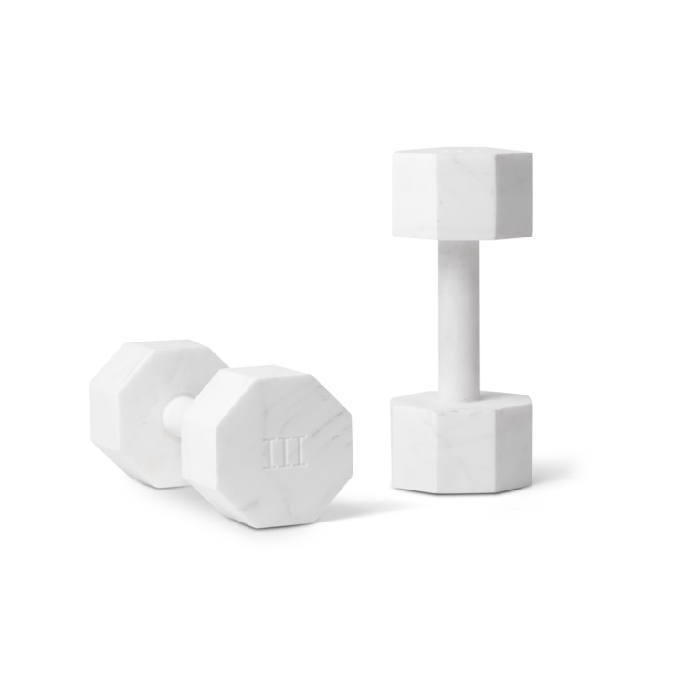 Lvdis 3 Kg Marble Dumbbells, Set of 2