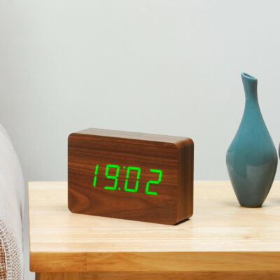 brick-alarm-clock-walnut-green