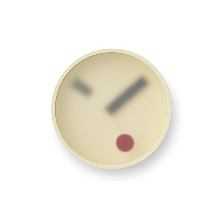 Kehai Wall Clock, Yellow