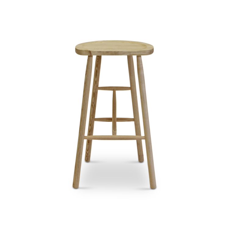 Puccio Wooden Bar Stool