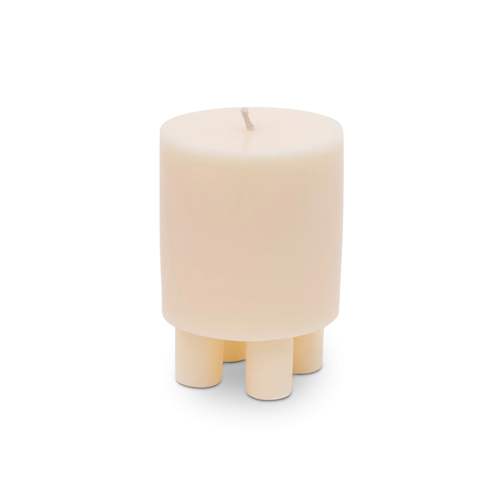 Stack Candle Tall - White Yellow Blue main image 1