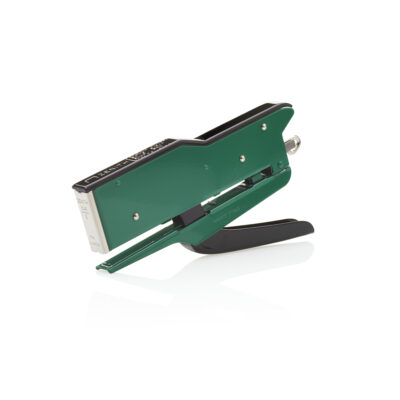 Green and black stapler