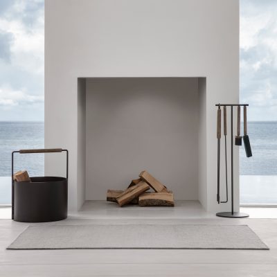 log basket for fireplace