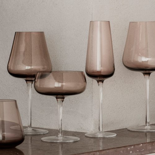 Belo Red Wine Glasses, Set of 2 - Gessato Design Store