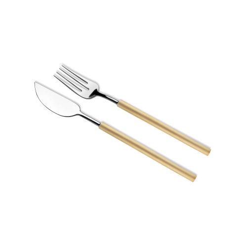 Domo Table Fish Fork + Knife - Gessato Design Store