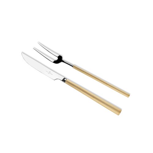 Domo Serving Meat Fork + Knife - Gessato Design Store