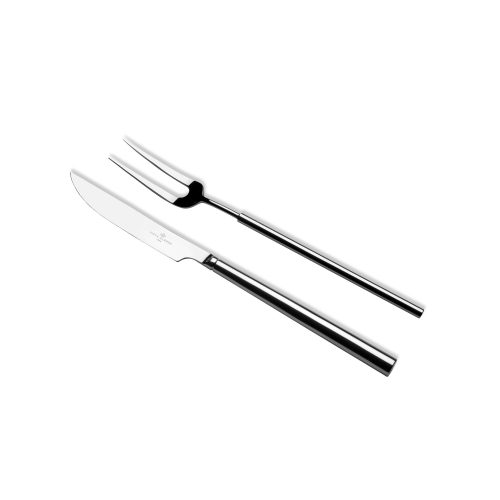 Domo Serving Meat Fork + Knife - Gessato Design Store