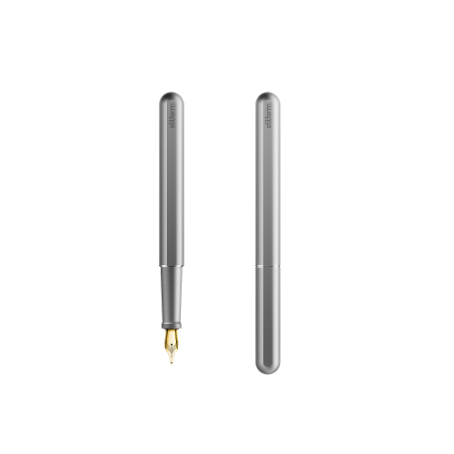 Stilform Aluminum Fountain Pen, Comet Gray - Gessato Design Store