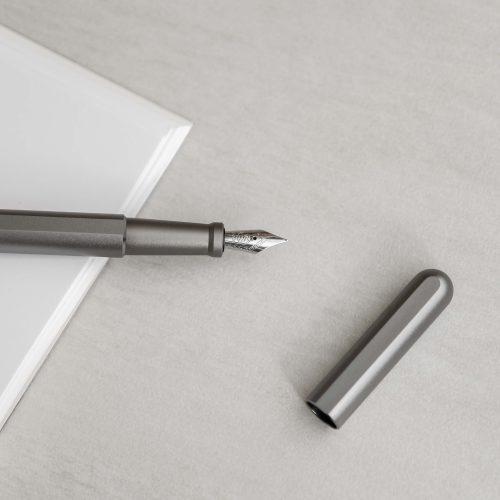 Stilform Aluminum Fountain Pen, Comet Gray - Gessato Design Store