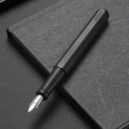 Stilform Titanium Fountain Pen, DLC - Gessato Design Store