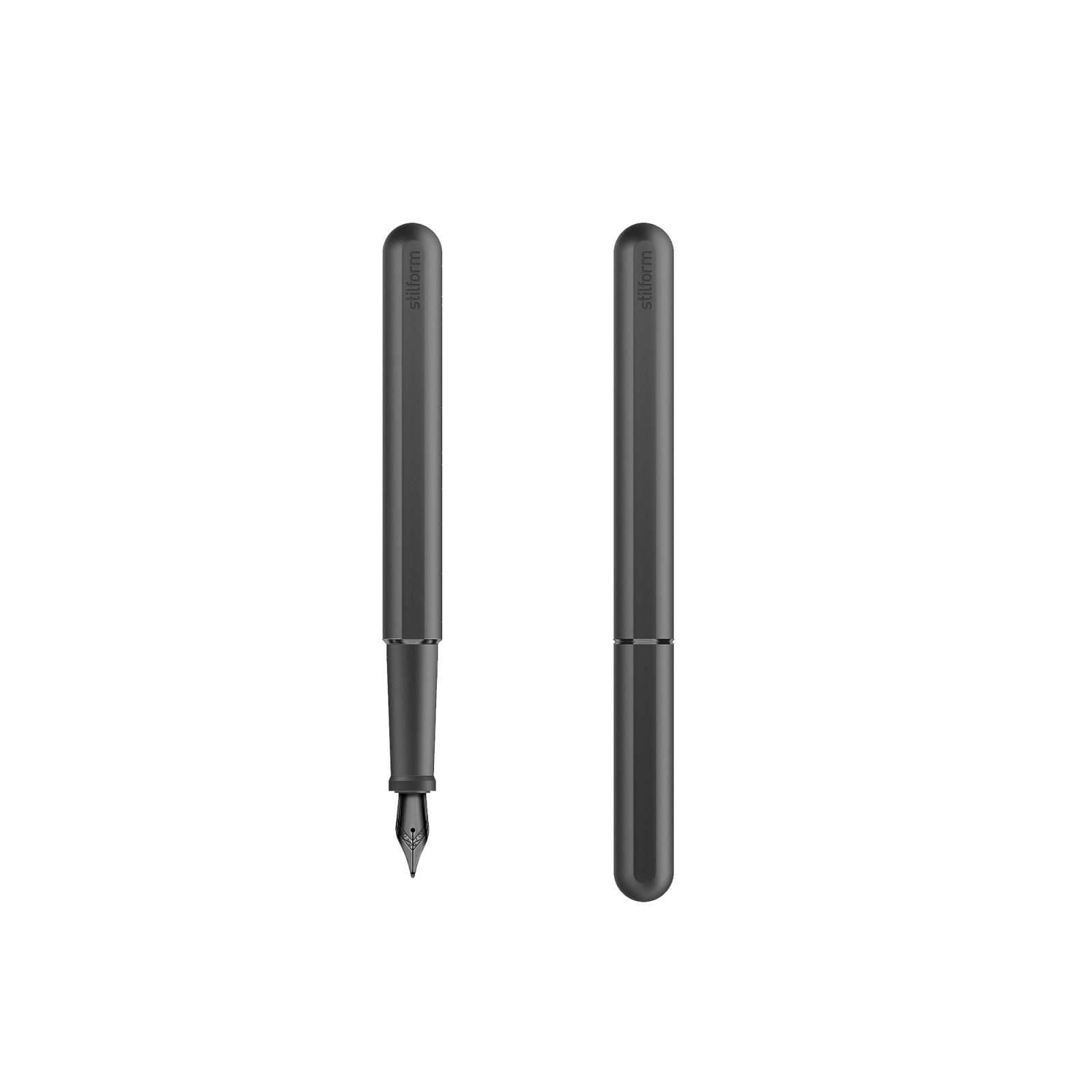 Stilform Titanium Fountain Pen, DLC - Gessato Design Store