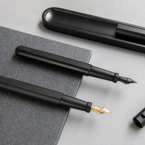 Stilform Titanium Fountain Pen, DLC - Gessato Design Store