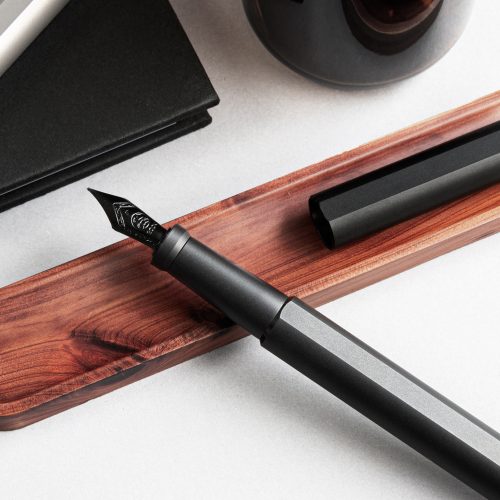 Stilform Titanium Fountain Pen, DLC - Gessato Design Store