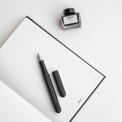 Stilform Aluminum Fountain Pen, Warp Black - Gessato Design Store