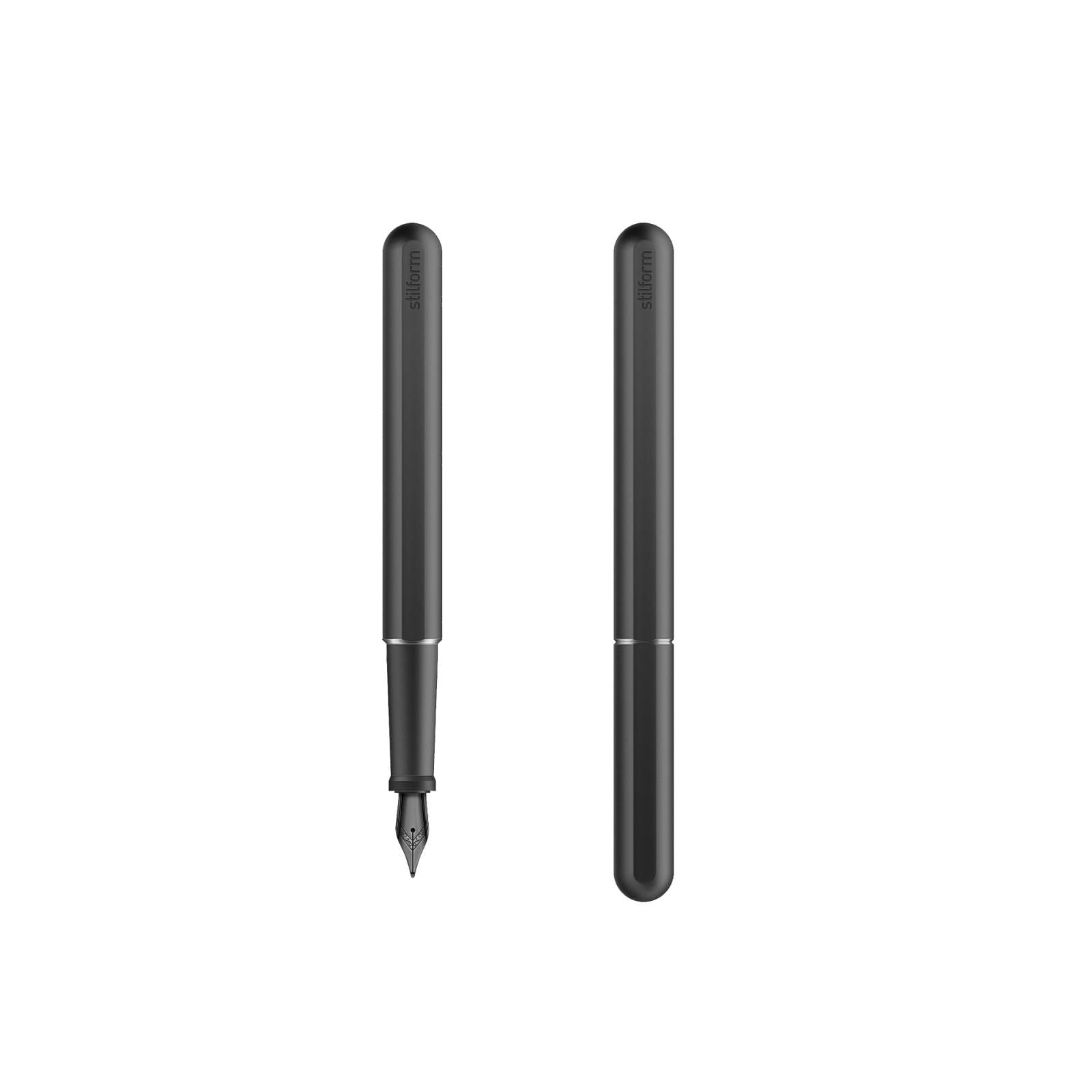 Stilform Aluminum Fountain Pen, Warp Black - Gessato Design Store