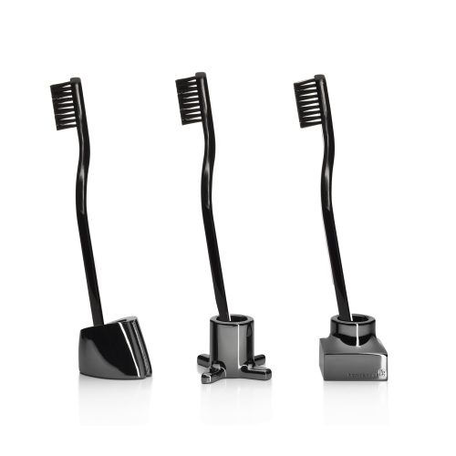 Kontextur VIKTOR Toothbrush/Razor Holders - Black - Gessato Design Store