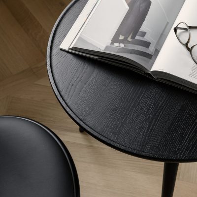 Accent, Small Round Wooden Side Table - Gessato Design Store