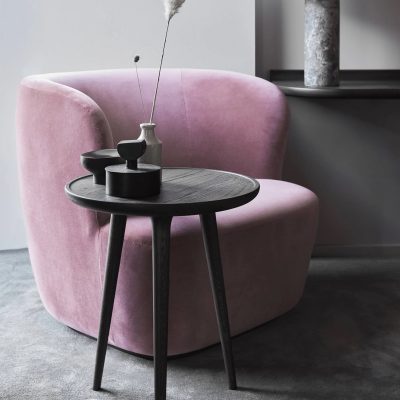 Accent, Small Round Wooden Side Table - Gessato Design Store