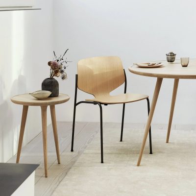 Accent, Small Round Wooden Side Table - Gessato Design Store
