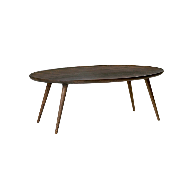 Accent Wooden Oval Coffee Table