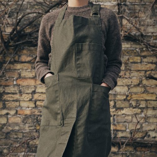 Bark Garden Apron, Olive - Gessato Design Store