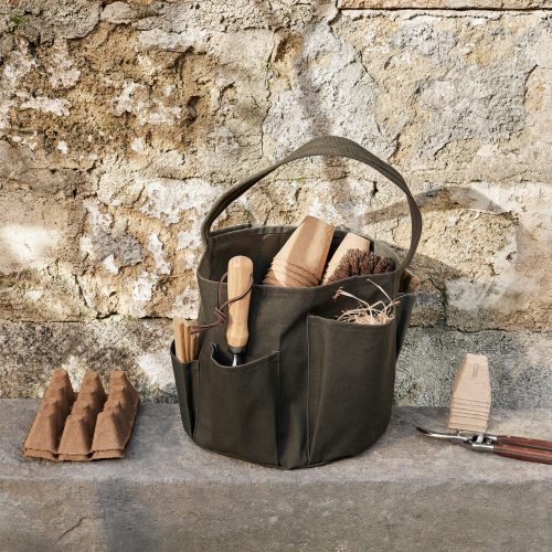 Bark Garden Bucket Bag, Olive - Gessato Design Store