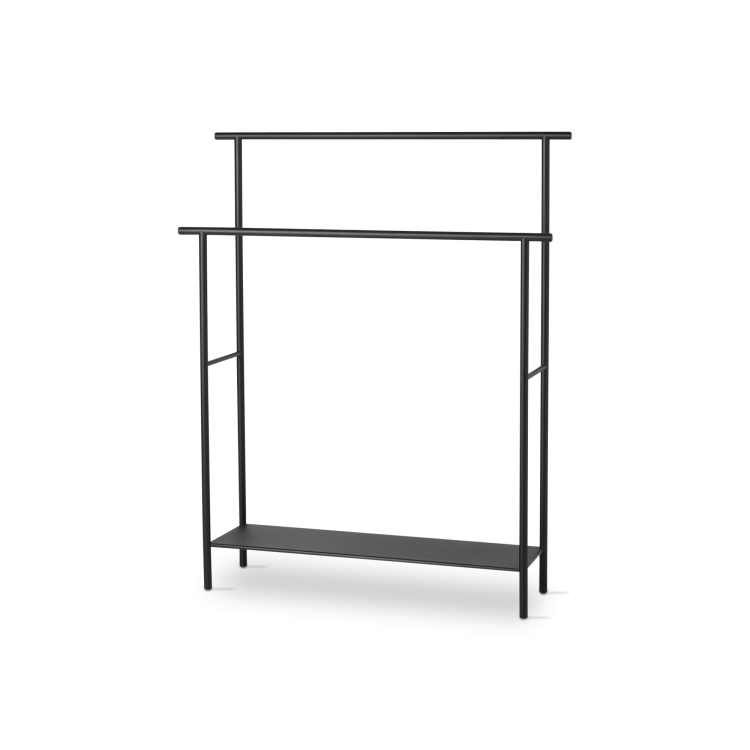 Dora Bathroom Towel Rack Black