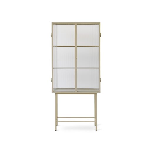 Haze Vitrine, Black Metal and Glass Cabinet - Gessato Design Store