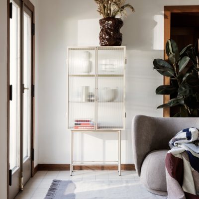 Haze Vitrine, Black Metal and Glass Cabinet - Gessato Design Store