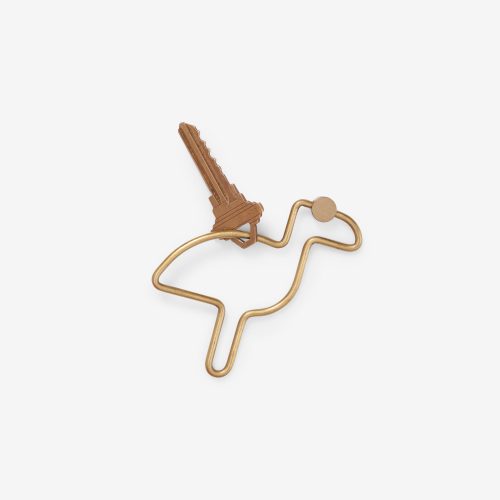 Brass key ring, animal- Gessato Design Store