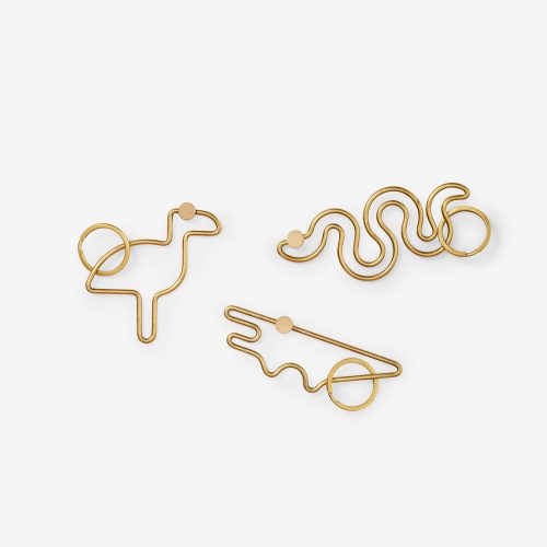 Brass key ring, animal - Gessato Design Store