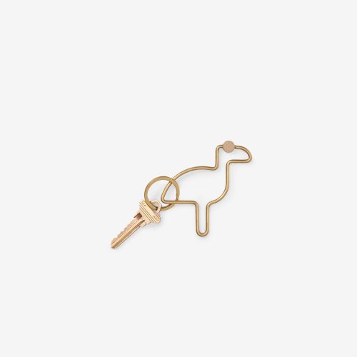 Brass key ring, animal - Gessato Design Store