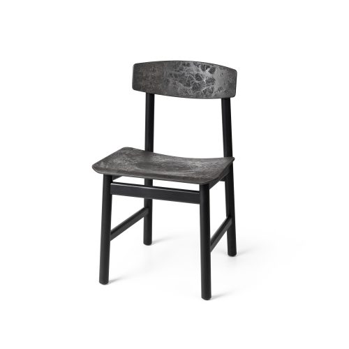 Conscious Chair 3162, Black Lacquered Beech and Coffee Waste Black - Gessato Design Store