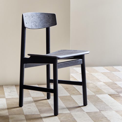 Conscious Chair 3162, Black Lacquered Beech and Coffee Waste Black - Gessato Design Store