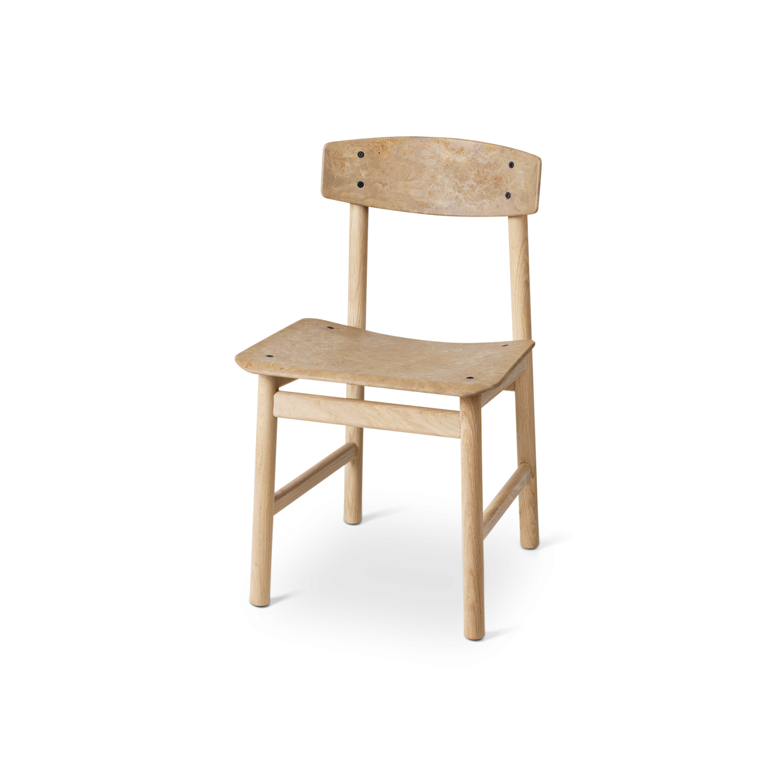 Conscious Chair 3162, –Soaped Oak and Coffee Waste Light - Gessato Design Store