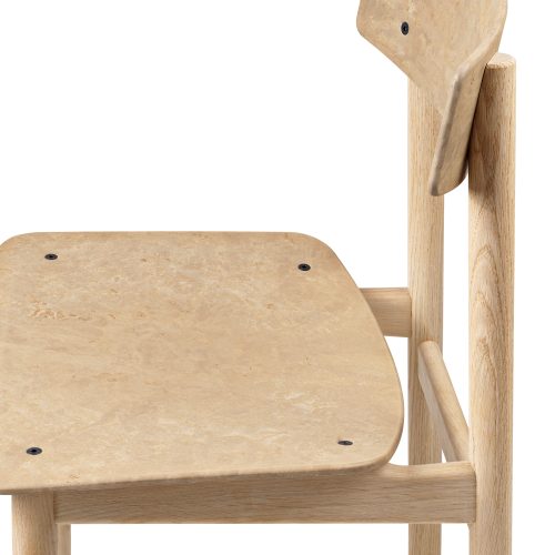 Conscious Chair 3162, –Soaped Oak and Coffee Waste Light - Gessato Design Store