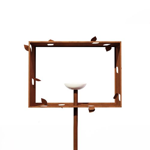 The Framed, Pole Mounted Bird Feeder - Gessato Design Store