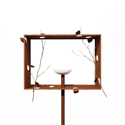 The Framed, Pole Mounted Bird Feeder - Gessato Design Store