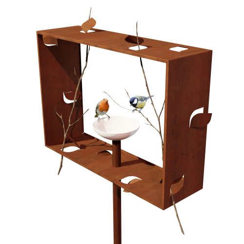 The Framed, Pole Mounted Bird Feeder - Gessato Design Store