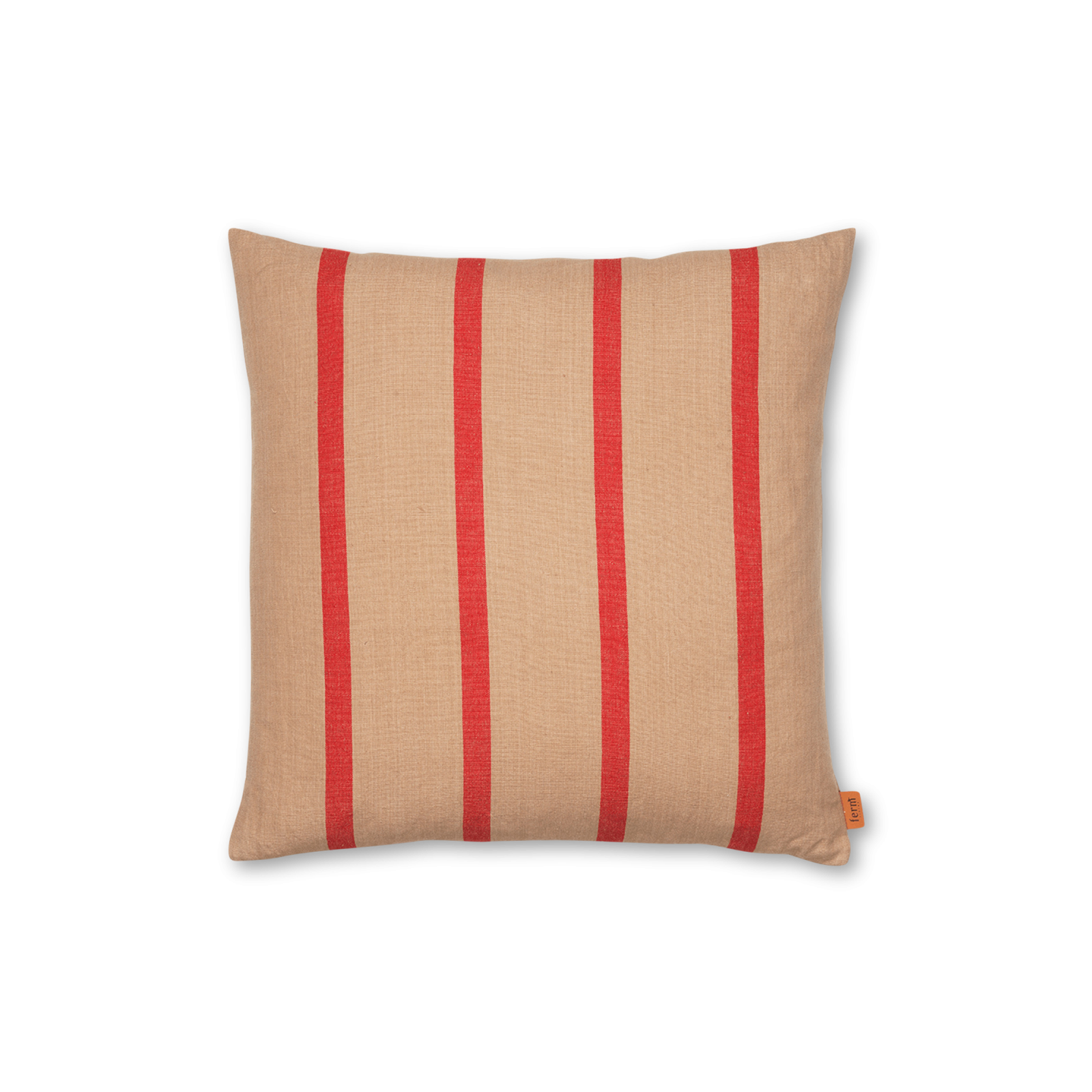 Grand Cushion, Camel/Red - Gessato Design Store