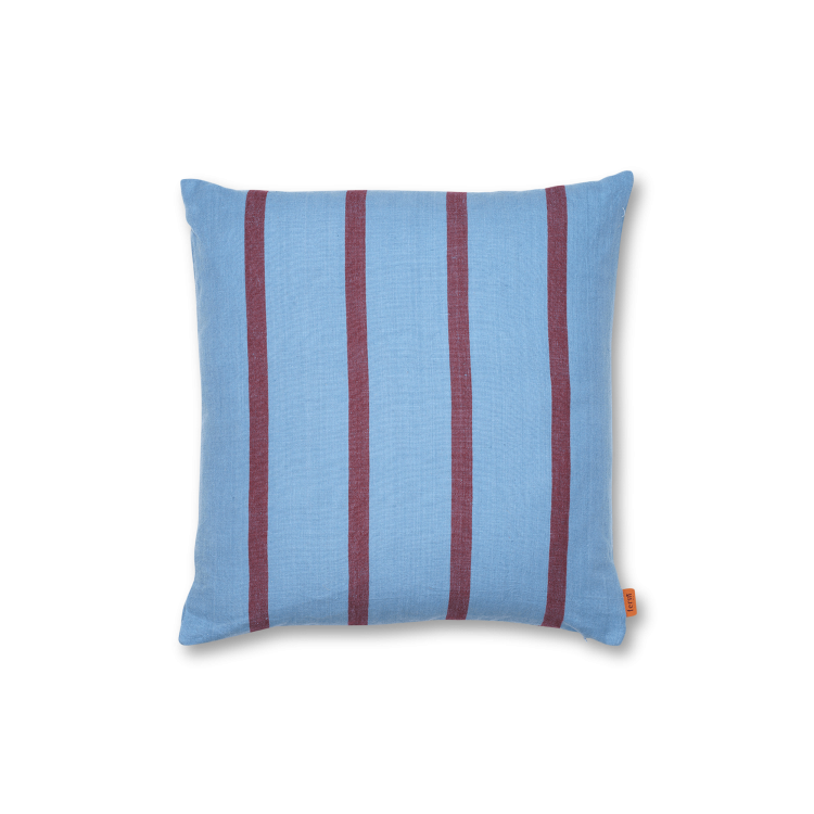 Grand Cushion, Faded Blue/Burgundy