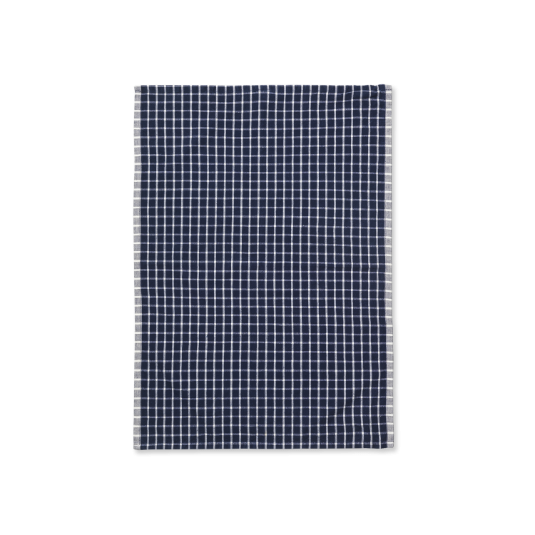 Hale Tea Towel, Blue/Off-white