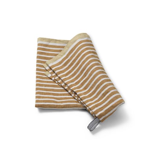 Hale Tea Towel, Golden Brown/Silver Fern - Gessato Design Store